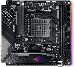 Материнская плата ASUS ROG STRIX X570-I GAMING, AM4, AMD X570, 2xDDR4, 4xSATA, 2xM.2, 1xPCIe 4.0 x16, 1xHDMI, 1xDP, 1x1Gb LAN, Wi-Fi 6, Bluetooth 5.0, 1xUSB-C 10Gbps, 3xUSB-A 10Gbps, 4xUSB-A 5Gbps, 2xUSB-A 2.0, 3x3.5 мм, 7.1, ITX