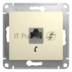 Механизм розетки телеф. 1-м СП Glossa RJ11 беж. SchE GSL000281T