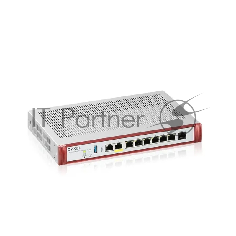 Межсетевой экран Zyxel USG FLEX 200HP с подпиской Gold на 1 год (AS, AV, CF, IDP/DPI, Sandboxing, SecuReporter), Rack, 1xRJ-45: 1/2.5G (LAN/WAN), 1xRJ-45: 1/2.5G PoE+ (LAN/WAN), 6xRJ-45: 1G (LAN/WAN),