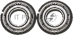 Подшипник резинового вала CET для KYOCERA ECOSYS P3055dn/3060dn/3050dn/FS-4200DN, 2 шт/компл