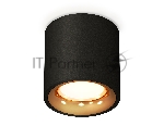 Светильник Ambrella Light XS7532024 SBK/PYG черный песок/золото желтое полированное MR16 GU5.3 (C7532, N7014)