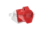 Розетка стационарная наружная EKF ps-114-16-380 16А 380В 3P+РЕ IP44 (114)
