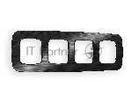 Рамка OMEGA Radian (Черный Металл шлифованный) 4-ая OF580504