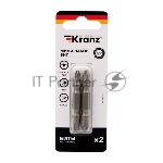 Мини-набор бит KRANZ PZ2xPZ2, PZ1xPZ3-50 мм (2 шт./уп.)