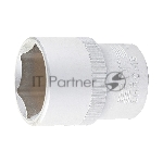 Головка торцевая, 16 мм, 6-гранная, CrV, под квадрат 1/2" Stels