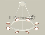 Светильник Ambrella light XB9195153/8 SWH/PPG белый песок/золото розовое полированное GX53 (C9195, N8126)