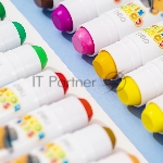 Гелевые мелки Deli EC224-12 Color Kids, круглые, 12 цветов (12шт) длина 80мм, диаметр 15мм, вид 2
