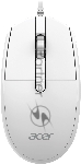 Мышь проводная Acer OMW401 белый, 2000 dpi, USB, кнопки - 4