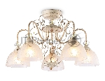 Светильник Ambrella light TR3057/5 BG/GD/FR бежевый/золото/белый матовый E27/5 max 40W D600*380