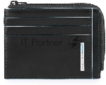 Чехол для кредитных карт Piquadro Blue Square PP4822B2R/N, натур.кожа, черный
