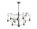 Люстра Ambrella light LH55505/12 SN/BK/CL сатин никель/черный/прозрачный E14*12 max 40W D860*905