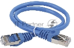 Патч-корд ITK PC03-C5EFL-1M F/FTP RJ-45 вил.-вилка RJ-45 cat.5e 1м синий LSZH