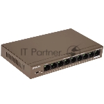 Коммутатор Tenda TEF1109P-8-102W, 8×100 Мбит/с PoE + 1×100 Мбит/с Uplink, неуправляемый