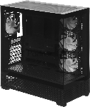 Корпус ACCORD ACC-ZA11B AR Black, Midi-Tower, чёрный, 4 x 120 мм, вид 21