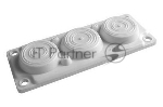Ввод кабельный пластик V0 UL94. (6 отв.) IP65 ДКС R5HTC03