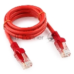 Патч-корд UTP Cablexpert cat.5e, 1м, литой, многожильный, красный