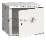 Шкаф коммутационный ITK (LWR3-09U66-MF) 9U 600x600мм пер.дв.металл 2 бок.пан. 90кг серый 200град. 600мм сталь