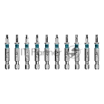 Бита Gross 114609 Torx 15х50 мм, сталь S2, шестигр., 10 шт.