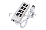 USB-концентратор Gembird UHB-243-ADW, USB 2.0, 4хUSB, USB или внешний адаптер питания