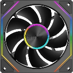 Вентилятор для корпуса Case Cooler PCCooler FG120 ARGb BK (120x120x25мм, 4-pin PWM, ARGb, 54CFM, 28.4dBA, 1800RPM, черный)