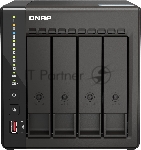 Сетевое хранилище SMB QNAP TS-453E-8G NAS, 4-tray w/o HDD. 2xHDMI-port. 4-core Celeron J6412 2-2.6 GHz, 8GB DDR,  2x2.5Gb LAN, 2 x M.2 2280 PCIe Gen 3 x2, 2x USB 3.2 Gen 2 (10Gbps) Port, 2x USB 2.0 port