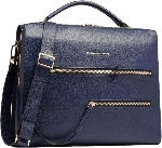 Деловая сумка женская Piquadro Patricia CA6774W140/BLU с отделением для ноутбука 14" темно-синяя натур.кожа