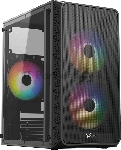 Корпус Formula Air Mesh G4 Plus AR Black, Mini-Tower, чёрный, 3 x 120 мм