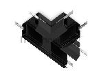 GL1044 BK черный коннектор Т-образный для корпуса в натяжной потолок Magnetic 220V 140*100*61