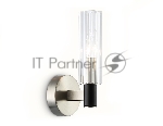 Светильник настенный Ambrella LH55507 SN/BK/CL сатин никель/черный/прозрачный E14 max 40W 120*100*250