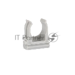 Держатель для труб (клипса) d16мм сер. (уп.100шт) Plast EKF derj-z-16n