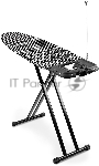 Гладильная доска Ника Haushalt Lux 123x46см рег.высот. черный/рисунок (LX/H)