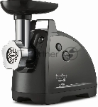 Мясорубка электрическая Moulinex ME682832 черный, 2000 Вт, 2.6 кг/мин, реверс, защита от перегрузки, насадки - 4