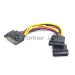 Кабель питания SATA Cablexpert CC-SATAM2F-01, 15pin (M)/2x15pin(F), на 2 SATA устр, 15 см