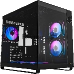Компьютерный корпус Ocypus Iota C70 BK ARGB ATX/win/black/6 ARGB fans/no PSU/Tempered Glass