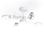 Потолочный светодиодный светильник с пультом Ambrella light FL51631/4+1 WH белый 3000K-6400K 48W 910*745*300 (ПДУ ИК)