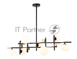 Светильник Ambrella light LH51017/7 BK/BS/FR черный/латунь/белый матовый G9*7 max 28W 1100*240*300