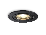 Светильник Ambrella light TN1151 BK черный IP44 GU5.3 D85*28