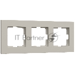 Рамка на 3 поста Slab (дымчатый софт) W0032917
