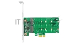 Адаптер PCIe x1  2*M.2 SATA Adapter, ASM 1061, RAID 0/1    2230, 2242, 2260, 2280mm