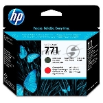 Картридж струйный HP CE017A черный матовый/хроматический красный печатающая головка для HP DJ Z6200