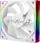 Кулер для корпуса Thermalright TL-M12RW Reverse (124x120x25mm, 4-pin PWM, ARGB, 42.6CFM, 23.2dBA, 1500RPM, White)
