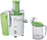 Соковыжималка Bosch MES25G0 белый/зелёный, центробежная, 700 Вт, 1250 мл, механическое