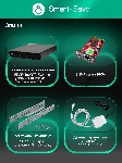 Источник бесперебойного питания Systeme Electric Smart-Save Online SRV 10000 ВA,10000 Вт, 230 В, 1:1, 2U, конвертируемый форм-фактор, клеммы, размеры 440x600x86.6 мм