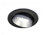 Комплект встраиваемого поворотного светильника Ambrella light XC7652023 SBK/MCH черный песок/хром матовый MR16 GU5.3 (C7652, N7033)