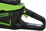 Цепная пила аккумуляторная GreenWorks D60CS25k4, 60V, 40 см, бесщеточная, 2500 Вт, с 1хАКБ 4 Ач. и ЗУ, вид 3