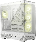 Компьютерный корпус MSI MAG PANO 130R PZ White 2xUSB 3.2 Gen 1, 1xUSB 3.2 Gen2 Type-C, 3x120мм ARGB Reverse Blade Fan, 1x120мм ARGB Fan, 1 to 3 Fan PWM Splitter, Tempered Glass Window