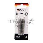 Мини-набор бит KRANZ PH2xPH2, PH1xPH3-50 мм (2 шт./уп.)