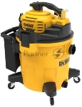 Строительный пылесос DeWalt DXV245P 1400Вт (уборка: сухая/влажная) желтый, вид 4