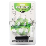 Автомобильное зарядное устройство CARLINE для мобильных устройств 10 в 1, 2 х USB (1A и 2.1А) в прикуриватель, белый