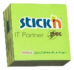 Блок самоклеящийся бумажный Stick`n 21339 51x51мм 250лист. 70г/м2 неон+пастель зеленый 2цв.в упак.